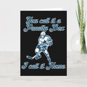 The Penalty Box Home Funny Hockey Card