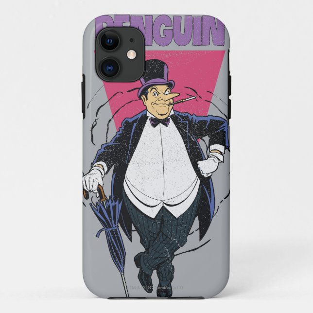 The Penguin - Distressed Graphic Case-Mate iPhone Case (Back)