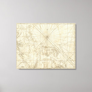 The Peninsula and Gulf of Florida Canvas Print