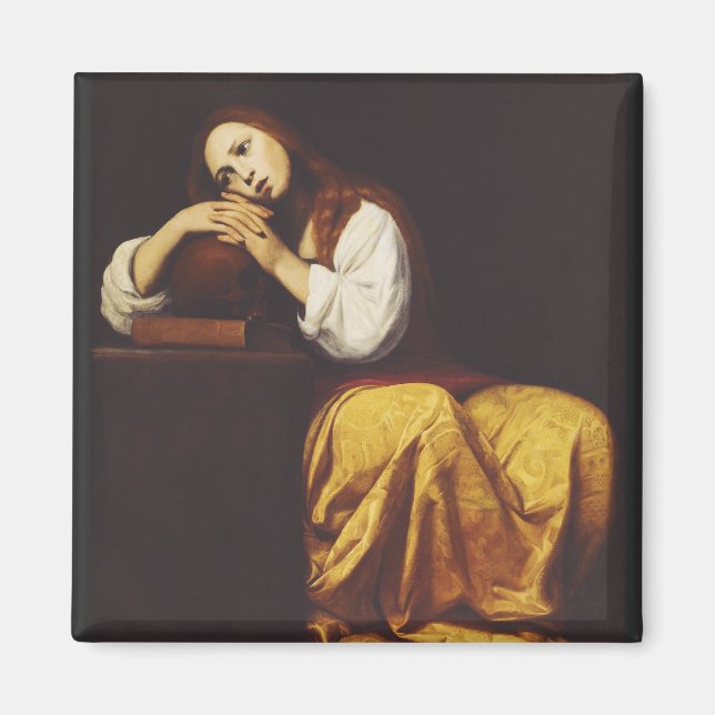 The Penitent Mary Magdalene by Giacomo Galli Magnet (Front)