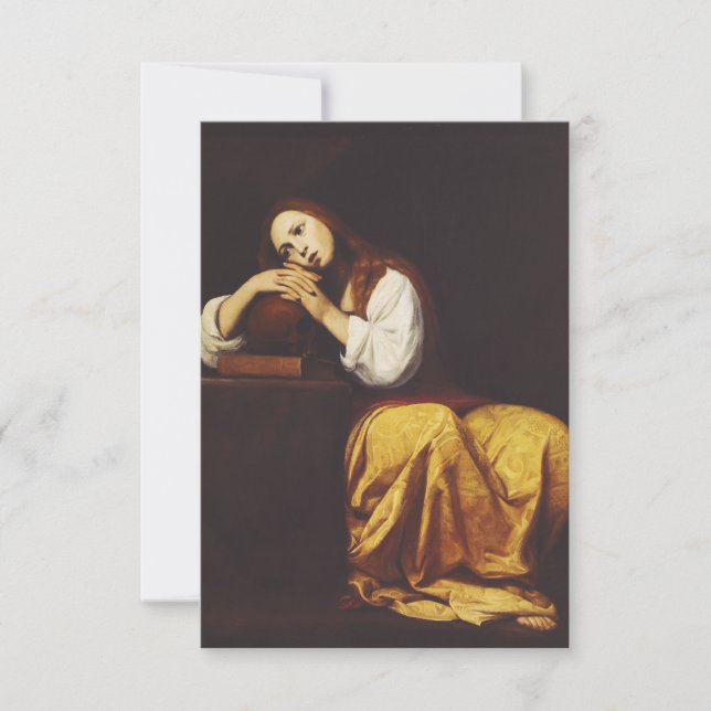 The Penitent Mary Magdalene by Giacomo Galli Thank You Card (Front)