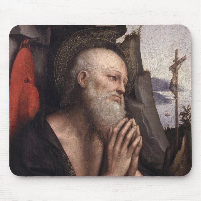 The Penitent St. Jerome Mouse Mat (Front)