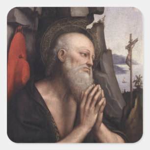 The Penitent St. Jerome Square Sticker