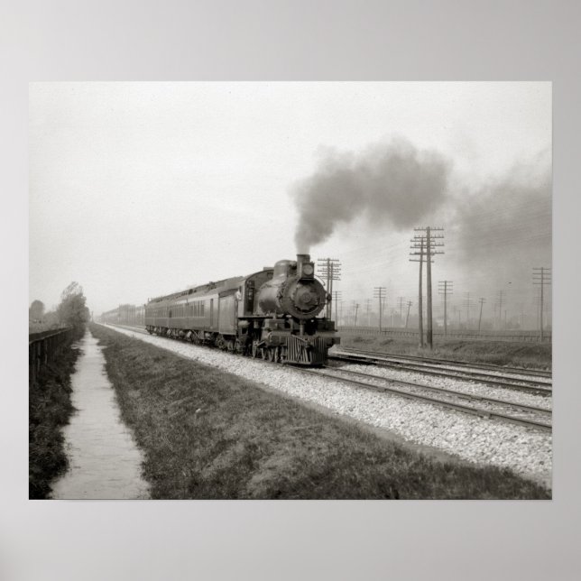 The Pennsylvania Flyer, 1906. Vintage Photo Poster (Front)