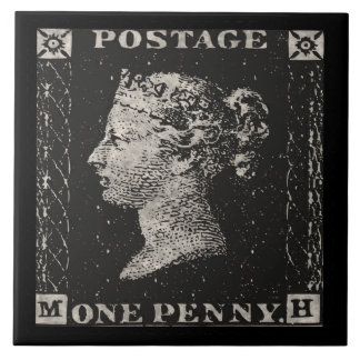 The Penny Black Postage Stamp Tile