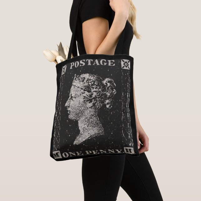 The Penny Black Postage Stamp Tote Bag (Close Up)