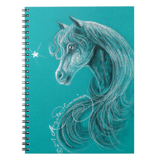 The Pensive Arabian Horse Notebook (Front)