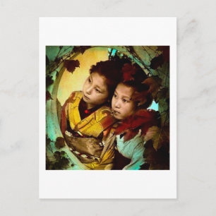 The Pensive Gaze of Two Geisha Vintage Japan Postcard