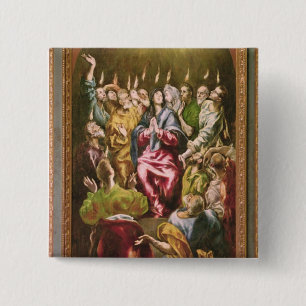 The Pentecost, c.1604-14 15 Cm Square Badge