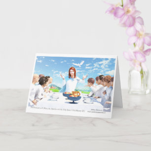 The Pentecost - Mary, Apostles and the Holy Spirit Card