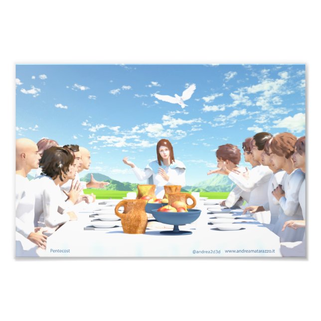 The Pentecost ( Mary with the Apostles )  Photo Print (Front)