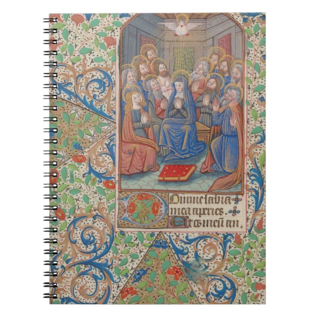 The Pentecost Mediaeval Illuminated Manuscript Notebook (Front)