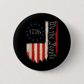 the People 1776 Independence Day Patriot Americans 6 Cm Round Badge
