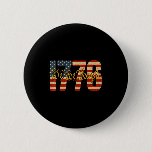 The people 1776 vintage american flag patriotic 6 cm round badge