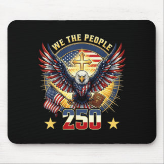 The People 250 Years Aamerican Eagle Cross Bible Mouse Mat