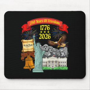 The People 250 Years of Freedom 1776-2026 250th Mouse Mat