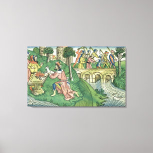 The people of Damascus are taken captive Canvas Print