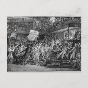 The People of Paris storm the Tuileries Postcard