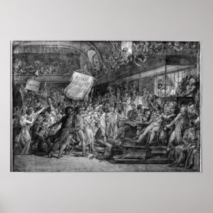 The People of Paris storm the Tuileries Poster