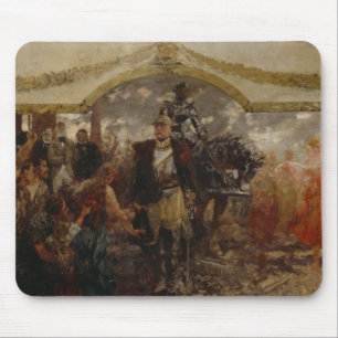 The People Render Homage to Bismarck, 1911 Mouse Mat