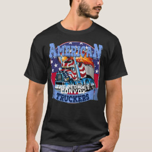 The People's Convoy 2022 USA Truck Driver Freedom T-Shirt