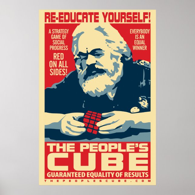 The People's Cube Marx Poster (Front)