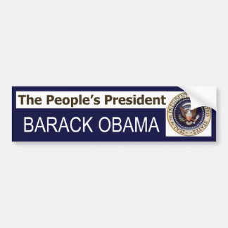 The People's President BARACK OBAMA bumper sticker