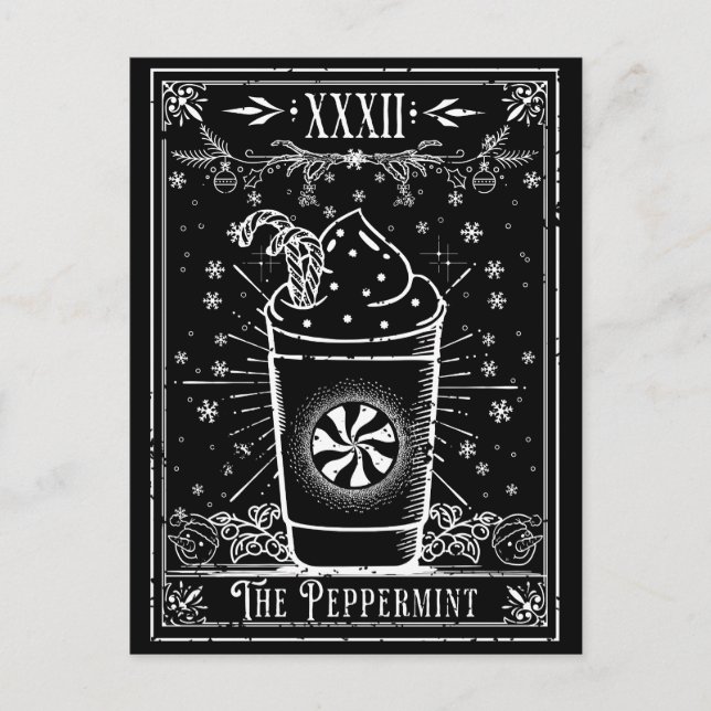 The Peppermint Latte Tarot Card (Front)
