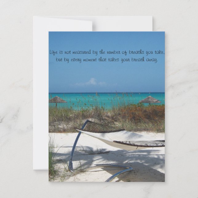 The perfect beach wedding invitation.... invitation (Front)