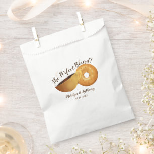 The Perfect Blend Coffee and Bagel   Wedding Favour Bags