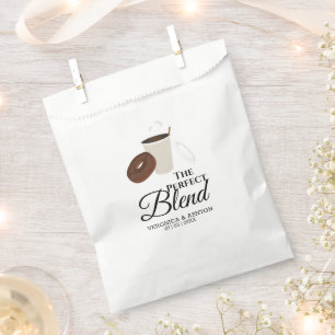 The Perfect Blend Coffee and Doughnut   Wedding Favour Bags
