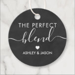 The Perfect Blend Coffee Gift Tag, Wedding Favour Tags<br><div class="desc">These are the perfect little gift tags. You can customize front and back text.</div>