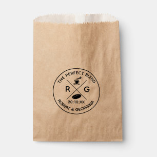 The Perfect Blend Coffee Kraft Paper Wedding Favour Bags