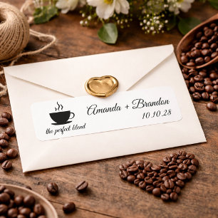 The Perfect Blend Coffee Script Wedding Favor 