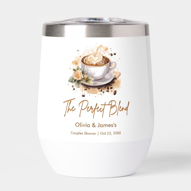 The Perfect Blend Coffee Wedding Couples Shower  (Front)