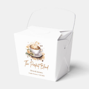 The Perfect Blend Coffee Wedding Couples Shower  Favour Box
