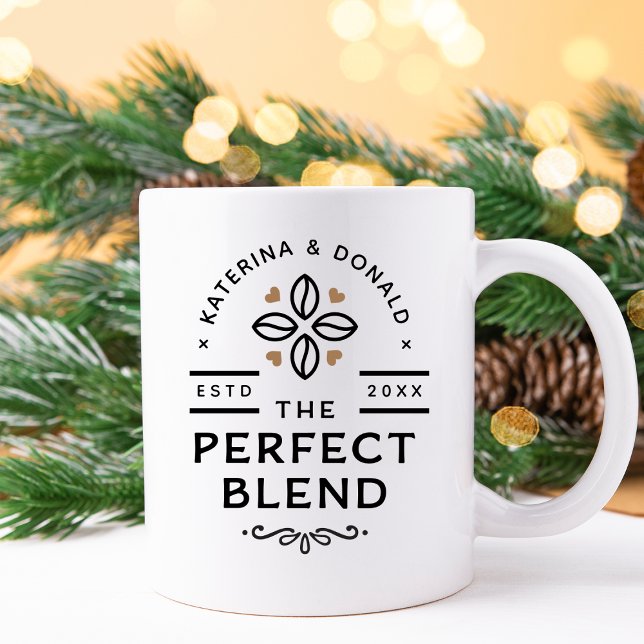 The Perfect Blend Coffee Wedding Gift Coffee Mug (Creator Uploaded)