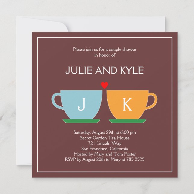 The Perfect Blend Engagement or Wedding Shower Invitation (Front)