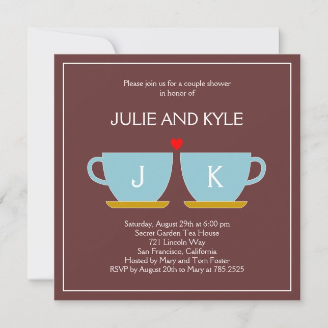 The Perfect Blend Engagement or Wedding Shower Invitation (Front)