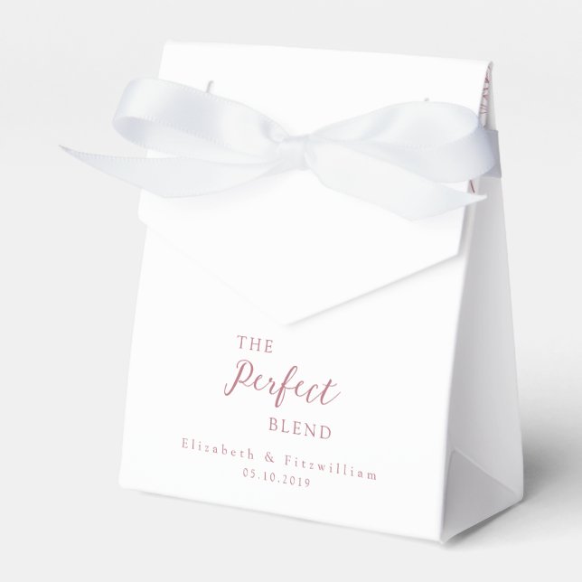 The Perfect Blend Pink Cherry Blossom Crest   Favour Box (Front Side)