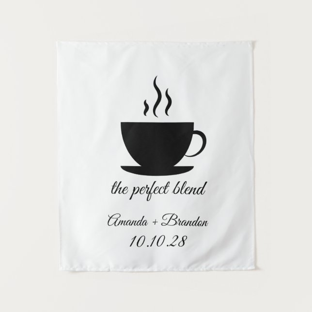 The Perfect Blend Wedding Backdrop Tapestry (Front)