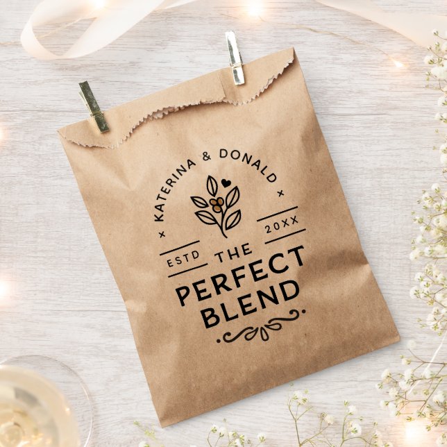 The Perfect Blend Wedding Favour Bag (Clipped)