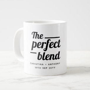 The Perfect Blend Wedding Favour Drink Large Coffee Mug