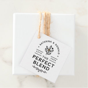 The Perfect Blend Wedding Favour Gift Tags 