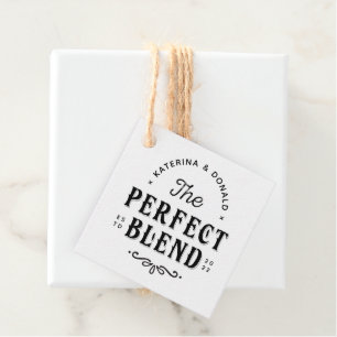 The Perfect Blend Wedding Favour Gift Tags 