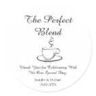 the perfect blend ,wedding thank you coffee