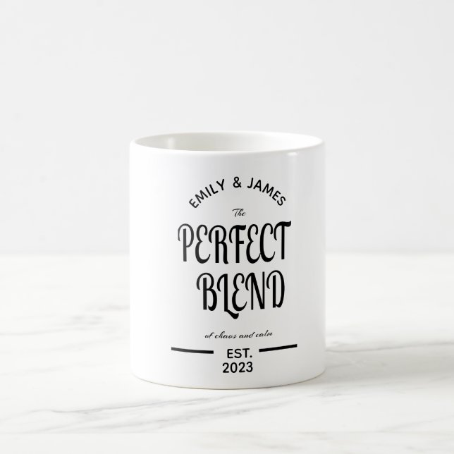 The Perfect Blend Weddings Coffee Mug (Center)