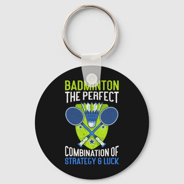 The Perfect Combination Of Strategy And Luck Funny Key Ring (Front)