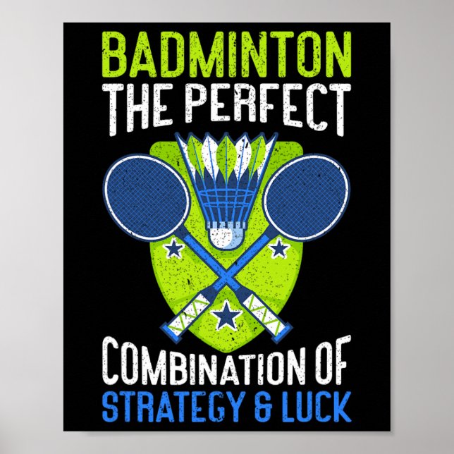 The Perfect Combination Of Strategy And Luck Funny Poster (Front)