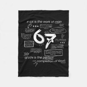 The Perfect Completion Of God 67 Meme Christian Bi Fleece Blanket